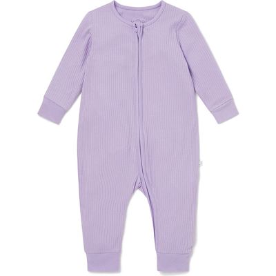 MORI MORI Stripe Rib One-Piece Romper
