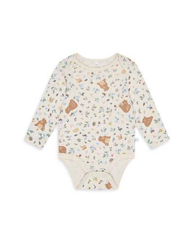 Mori Mori Unisex Bear Print Long Sleeve Bodysuit