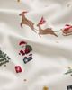 Mori Mori Unisex Christmas Print Two Way Full Zip Footie - 3