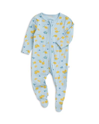 Mori Mori Unisex Citrus Ribbed Two Way Zip Up Sleepsuit Footie