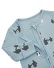 Mori Mori Unisex Penguin Print Two Way Zip Romper - 2