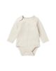 Mori Mori Unisex Ribbed Long Sleeve Bodysuit - 1
