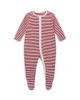 Mori Mori Unisex Ribbed Stripe Two Way Zip Sleepsuit - 1