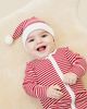 Mori Mori Unisex Ribbed Stripe Two Way Zip Sleepsuit - 3