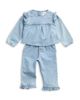 Mori Mori Unisex Ruffled Hem Denim Trousers - 3