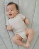 Mori Mori Unisex Stretch Ribbed Short Sleeve Bodysuit - 2