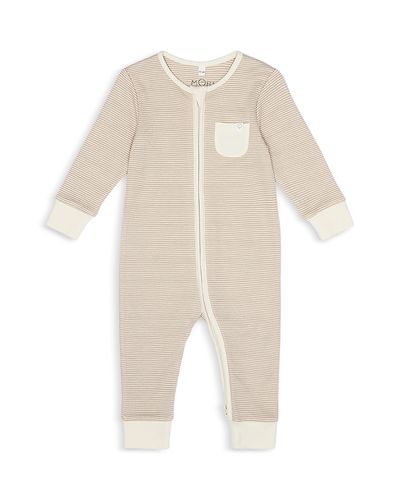 Mori Mori Unisex Striped Clever Zip Romper
