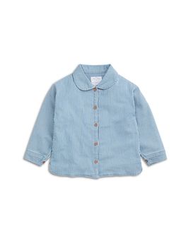 Mori Mori Unisex Striped Denim Quilted Jacket
