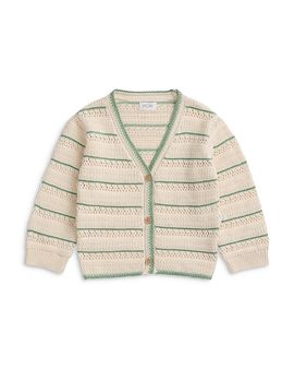 Mori Mori Unisex Striped V Neck Knit Cardigan