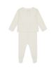 Mori Mori Unisex Waffle Cardigan & Footed Leggings Outfit - 1