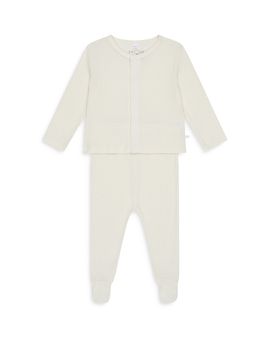Mori Mori Unisex Waffle Cardigan & Footed Leggings Outfit