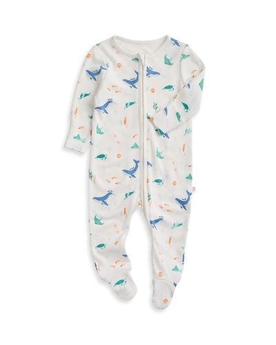 Mori Mori Unisex Whale Two Way Zip Up Sleepsuit Footie