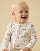 Mori Mori Unisex Woodland Two Way Zip Up Footed Sleep Suit - 4