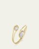Moritz Glik 18K Yellow Gold Cascavel Open Bracelet with Diamonds and Kaleidoscope Shakers - 2
