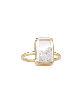 Moritz Glik Moritz Glik 18K Yellow Gold Diamond Petite Shaker Ring