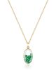 Moritz Glik Moritz Glik 18K Yellow Gold Emerald Core Oval Pendant Necklace, 16-18 - 2