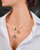 Moritz Glik Moritz Glik 18K Yellow Gold Emerald Core Oval Pendant Necklace, 16-18 - 3