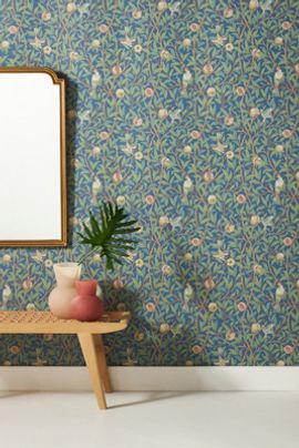 Morris & Co. Bird & Pomegranate Floral Wallpaper