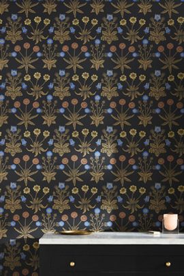 Morris & Co. Daisy Floral Moonlit Wallpaper