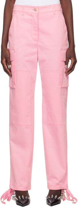 Moschino Jeans Moschino Jeans Pink Panel Cargo Pants