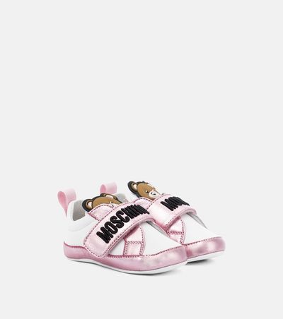 Moschino Kids Moschino Kids Baby leather sneakers