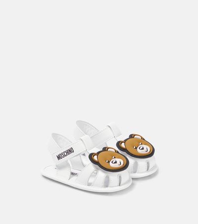Moschino Kids Moschino Kids Baby Teddy Bear leather sandals