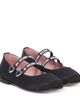 Moschino Kids Moschino Kids Leather-trimmed ballet flats - 1