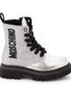 Moschino Kids Moschino Kids Logo glitter leather boots - 4