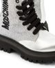 Moschino Kids Moschino Kids Logo glitter leather boots - 5