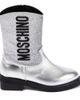 Moschino Kids Moschino Kids Logo glitter leather cowboy boots - 4