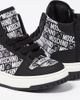 Moschino Kids Moschino Kids Logo high-top leather sneakers - 5