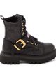 Moschino Kids Moschino Kids Logo leather-trimmed combat boots - 4