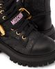 Moschino Kids Moschino Kids Logo leather-trimmed combat boots - 5