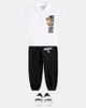 Moschino Kids Moschino Kids Logo leather-trimmed sneakers - 2