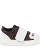 Moschino Kids Moschino Kids Logo leather-trimmed sneakers - 4
