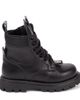 Moschino Kids Moschino Kids Logo leather combat boots - 4