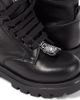 Moschino Kids Moschino Kids Logo leather combat boots - 5