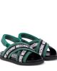 Moschino Kids Moschino Kids Logo leather sandals - 1
