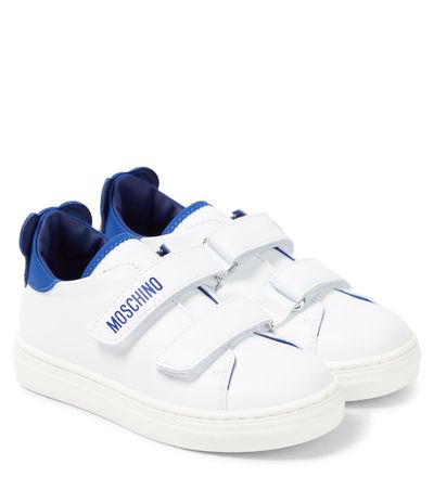 Moschino Kids Moschino Kids Teddy leather sneakers