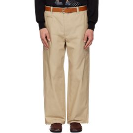 Moschino Moschino Beige Classic With Twist New Tailoring Trousers