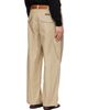 Moschino Moschino Beige Classic With Twist New Tailoring Trousers - 3