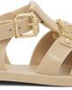 Moschino Moschino Beige Jelly Logo Lettering Sandals - 1