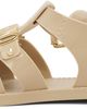 Moschino Moschino Beige Jelly Logo Lettering Sandals - 3