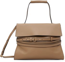 Moschino Moschino Beige 'Tie Me' Medium Bag