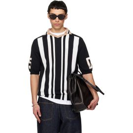 Moschino Moschino Black & White Sport Inspired Polo