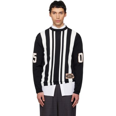 Moschino Moschino Black & White Sport Inspired Sweater