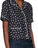 Moschino Moschino Black All Over Small Goose Print Silk Twill Blouse - 2