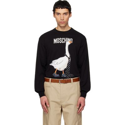 Moschino Moschino Black Archive Goose Sweater