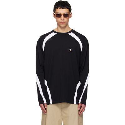 Moschino Moschino Black Embroidered Archive Goose T-shirt