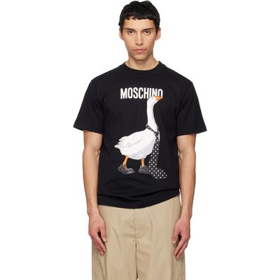 Moschino Moschino Black Goose Organic Cotton Jersey T-shirt